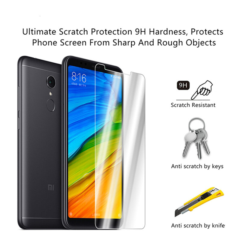 1-2pcs Toughed Screen Protector for Xiaomi Redmi 7 K20 6 Pro 5 Plus 9H HD Tempered Film Protective Glass on Redmi 7A 6A 5A 4A 4X