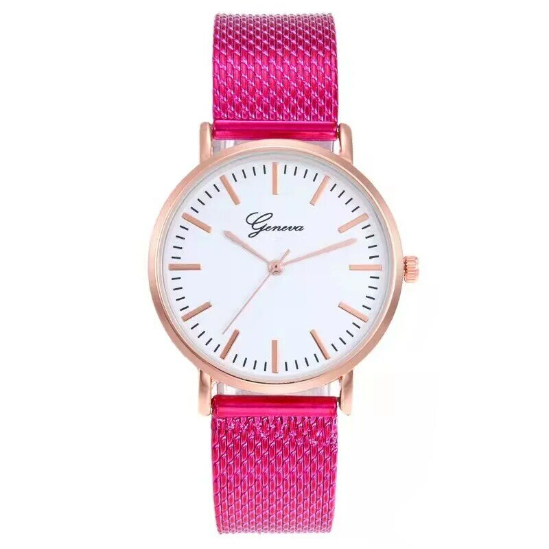 Mode Toevallige Hoge Kwaliteit Dames Milieu Horlogeband Ultra Dunne Eenvoudige Quartz Horloge Student Vrouwen Kleding Klok Retro