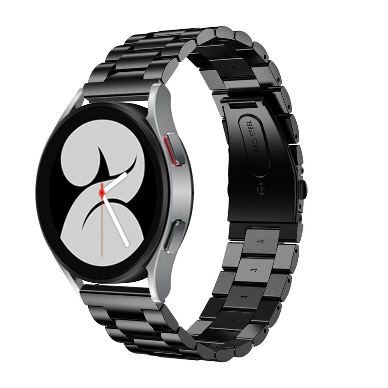 Ремешок из нержавеющей стали для наручных часов, браслет для Samsung Galaxy Watch 4 Classic 46 мм 42 мм 44 мм 40 мм, металлический браслет, 20 мм