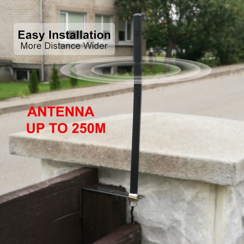 Уличная антенна с автоматическим дистанционным управлением, 433 МГц, работает с системой управления воротами гаража, 433 МГц, 433,92 МГц, передатчик