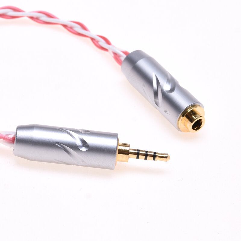 Cable adaptador de Audio balanceado TRRS 2,5 MM macho a 3,5 MM hembra, rojo/blanco para Astell & Kern FIIO