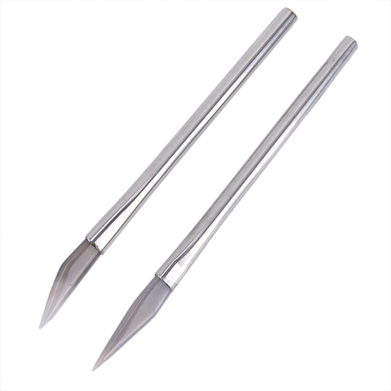 1Pcs Agate Burnisher Polishing Knife Edge With Bamboo Handle Jewelry Making Tools Accessories Hot Sale