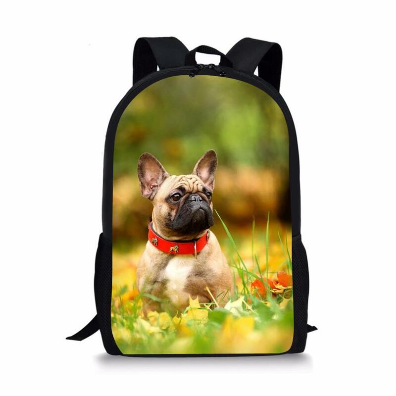 HaoYun, mochilas escolares para niños, mochila Kawaii de viaje para adolescentes, mochila para niños pequeños con estampado de Bulldogs, mochila escolar para niños pequeños