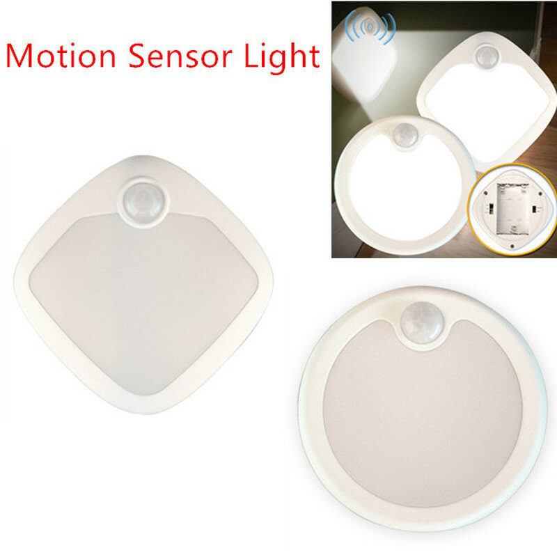 Sensor de movimento luz indução infravermelha led noite lâmpada guarda-roupa parede luz da noite para sala estar quarto suporte dropshipping