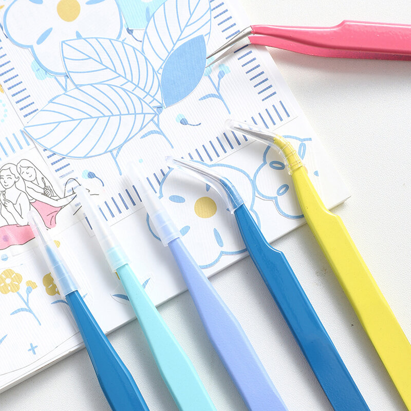 14 desenhos kawaii bonito macarons criativo pinças de papelaria diy washi fita adesivos gadget multi-ferramenta pinças mão conta