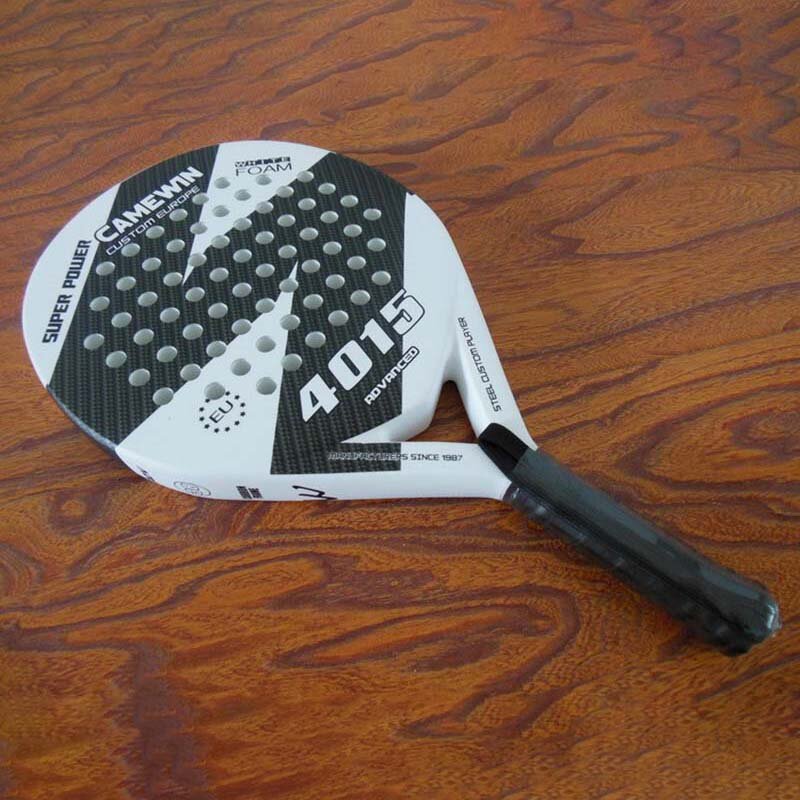 Paleta de tenis de fibra de carbono, raqueta con bolsa de Padel, cubierta de potencia, suave, EVA