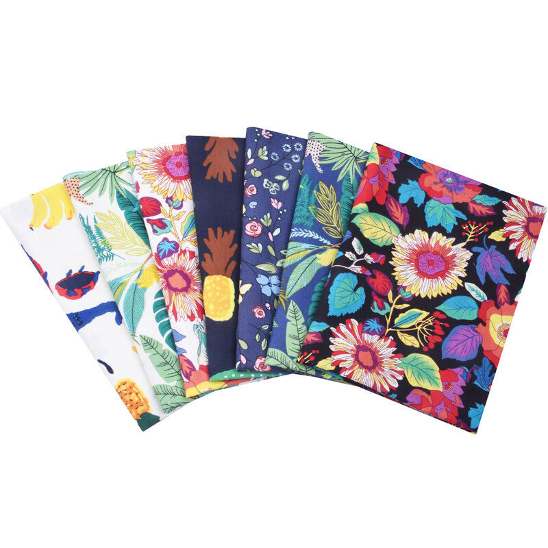 Tissu en coton imprimé Floral, 20x25cm, pour couture et matelassage, pour Patchwork, couture, accessoires artisanaux faits à la main