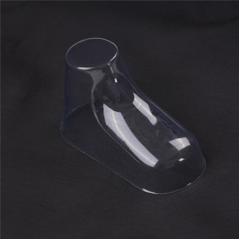 Clear Plastic Baby Feet Display Booties, meias Showcase meias botas, PVC transparente, cerca de 9cm, 20pcs