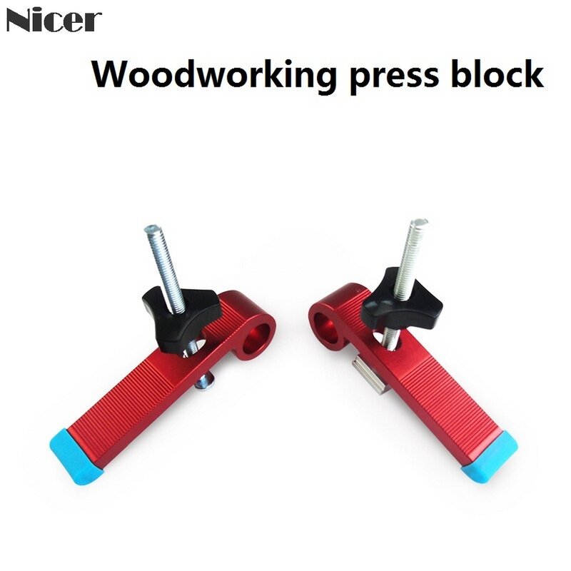 8MM Metal Quick Acting Hold Down Clamps for Woodworking T-Track T-Slot Clamp Tools DIY Carpenter Pressboard Clamp Pressure Block