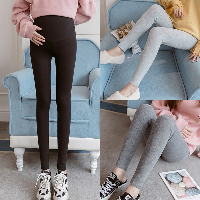 Pregnant Women's Solid Color Pants Leggings Spring /Autumn Thin Styles Fashion Casual Pants for Pregnant Women Belly Lift Pants