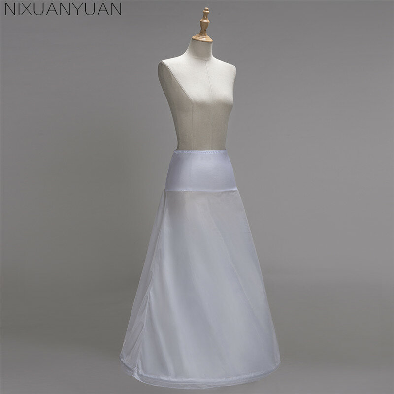 2023 Novas Chegadas-Alta Qualidade A Line Satin Wedding Bridal Petticoat Underskirt Crinolines para Vestido De Noiva