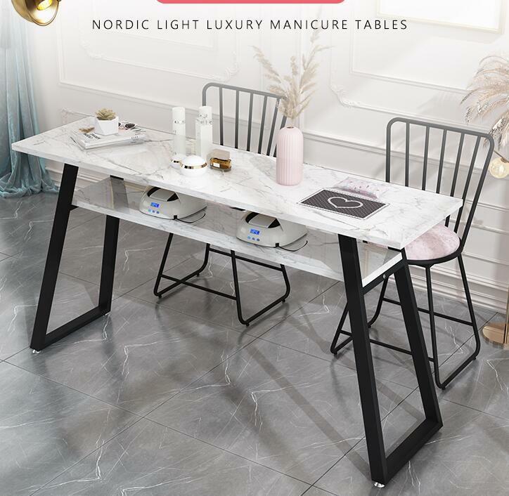 Maniküre tisch wirtschafts doppel person einfache moderne maniküre tisch und stuhl anzug doppel deck maniküre shop