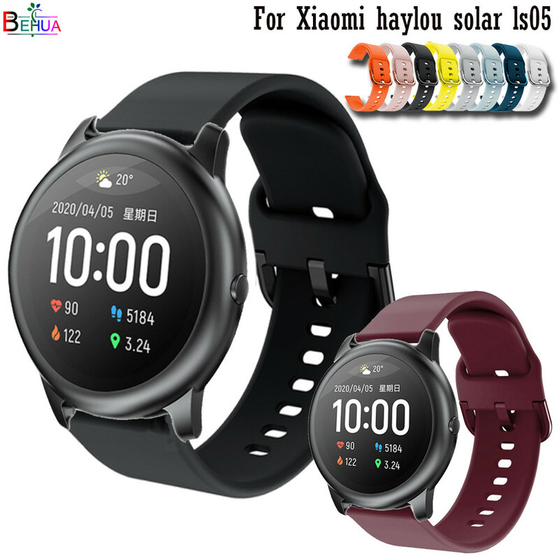 Bracelet Accessories WatchBand 22MM For Xiaomi haylou solar ls05 smart watch soft silicone Replacement straps correa fashion new
