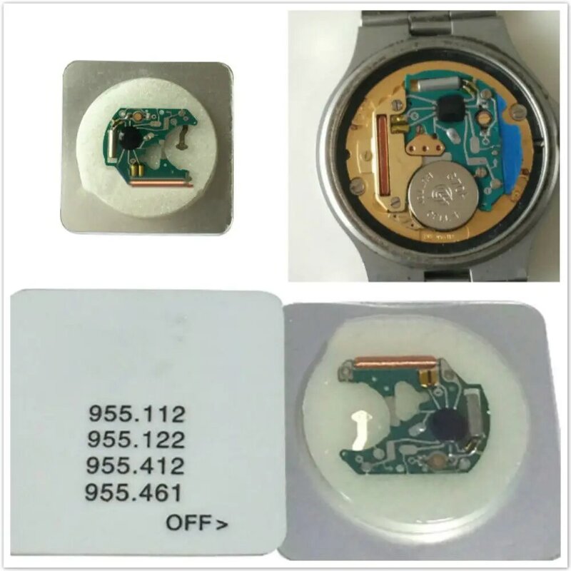 1pc relógio de quartzo placa circuito para eta 955.112 955.122 955.412 955.461 relógio movimento acessórios substituir reparação relógios peças