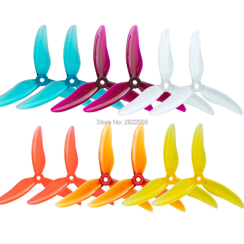 4PCS/ 2Pairs Gemfan Hurricane 51499 5 Inch 3-Blade Propeller for RC Drone FPV Racing Freestyle 2207 2306 Motor Nazgul5 LAL5