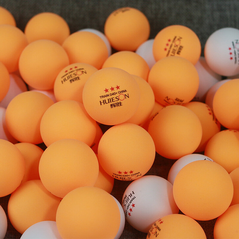 Huieson bola de tênis de mesa, nova bola para ping-pong d40 + mm pçs/saco g e plástico abs, 2.8 3 estrelas bola de treinamento de tênis de mesa