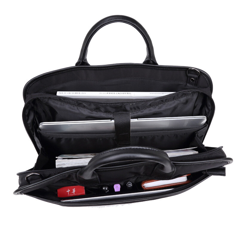 Novo saco de arquivo à prova dminimalist água minimalista náilon masculino negócios maleta bolsa computador maré