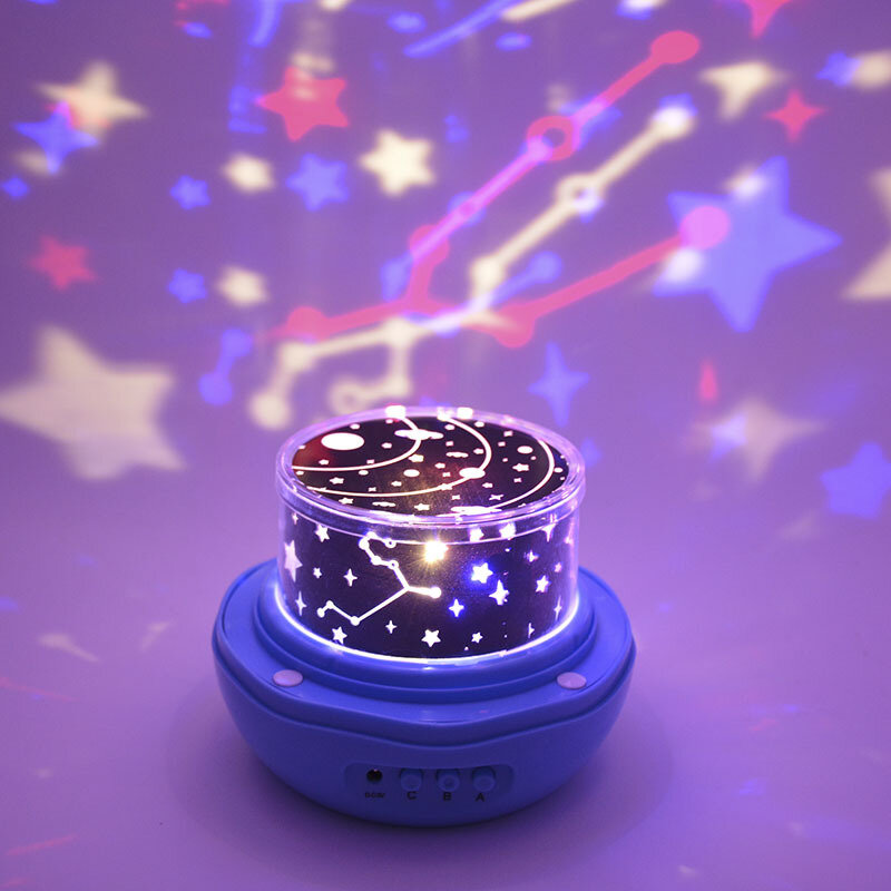 ใหม่แปลกใหม่ดอกไม้ led star โปรเจคเตอร์โคมไฟ Dream Rose ตารางโคมไฟ USB โรตารี่โปรเจคเตอร์ star night light