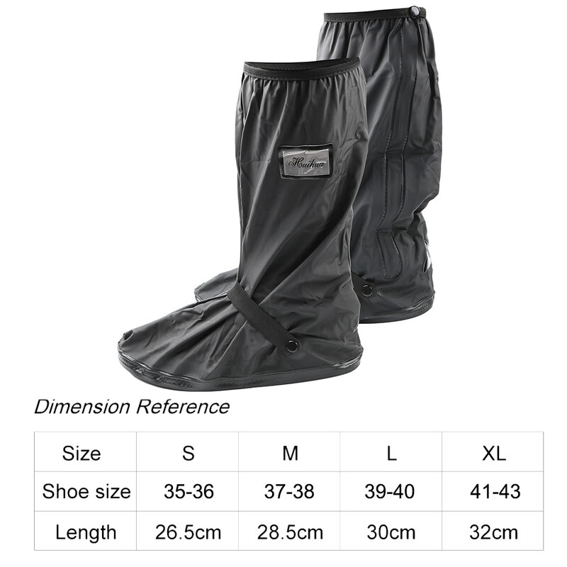 Reusable Motorcycle Scooter Dirt Bike Rain Shoes Cover Non-Slip Boot Covers Unisex Bicycle Shoes Protectors  For Rainy Snowy Day