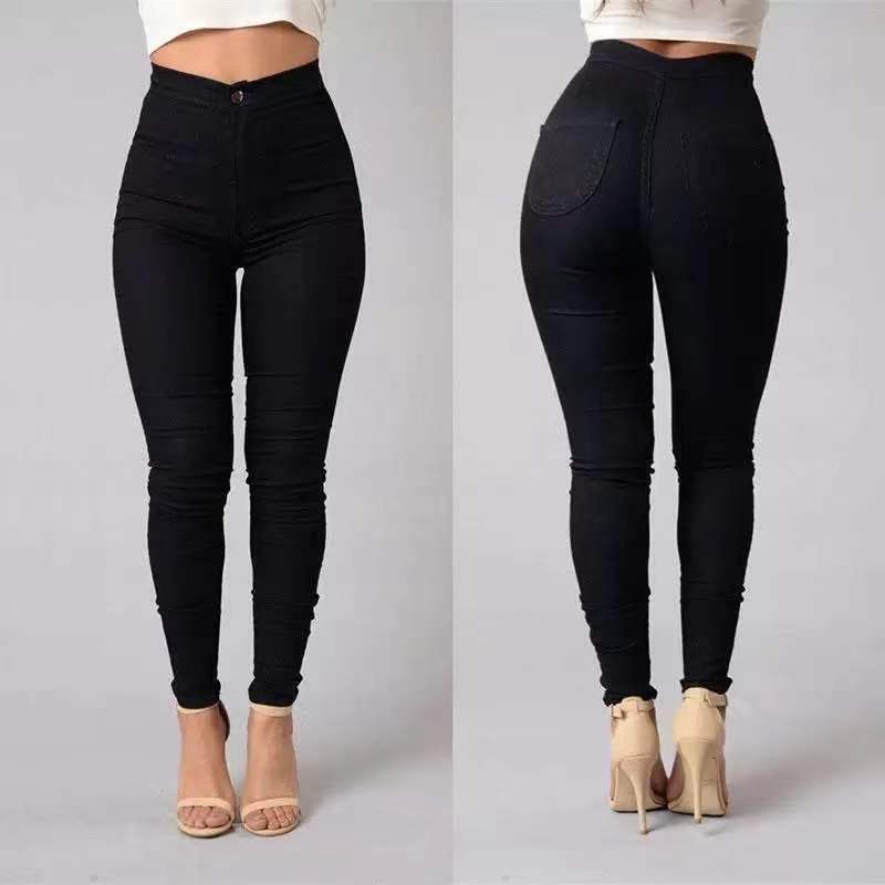 S-4XL dżinsy typu Boyfriend Oversize spodnie dla kobiet Skinny Slim Fit 2022 jesień mama wysokiej talii Stretch proste czarne dżinsy Vintage