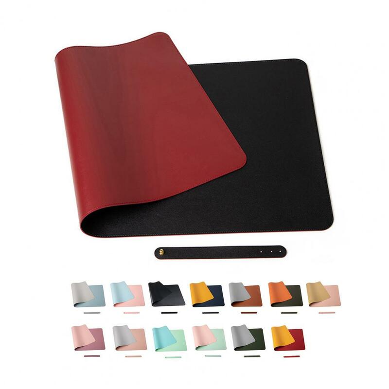 Tappetino per Mouse resistente alle macchie Design cinturino in ecopelle impermeabile superficie liscia cuscino per Mouse tappetino per Desktop da casa