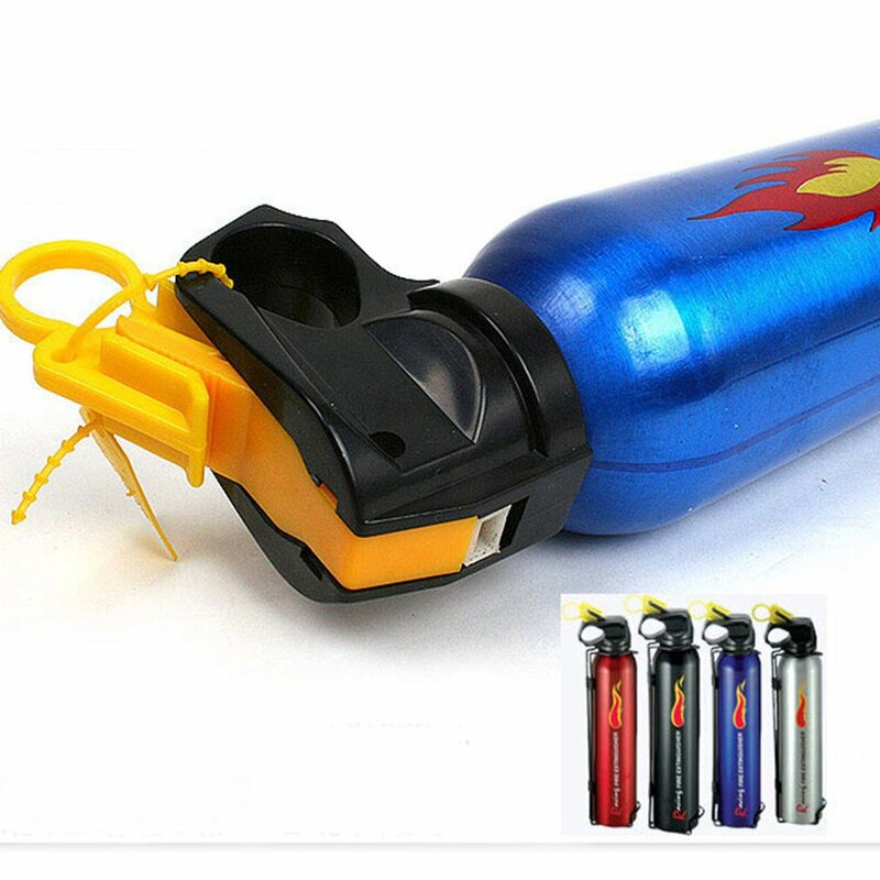 Mini extintor portátil para coche con gancho, extintor químico seco, llama de seguridad, caza, casa, oficina, Coche