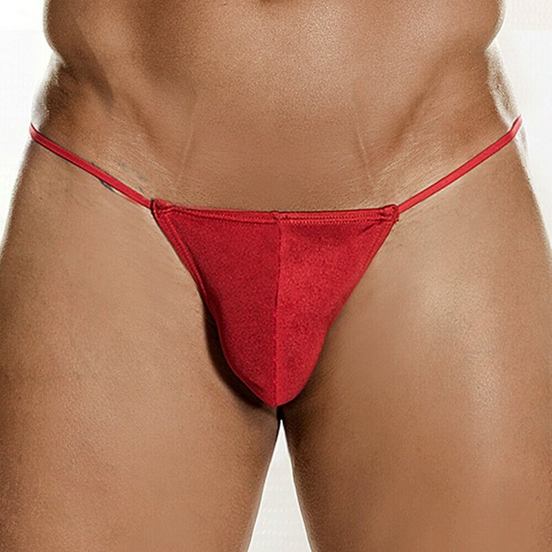 Men T-back Thin Thong Low-waisted Underpants Sexy Comfortable Underwear Sexy Lingerie Exotic Sex Tangas Underpants Lenceria