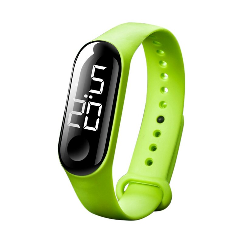 Relojes Led deportivos informales para hombre y mujer, reloj de pulsera Digital con Sensor luminoso, resistente al agua