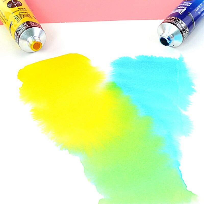 Super Vision 15ml Natural Plant Extract Animal Extract Watercolor Tube Transparent Professional Water Color Paint For Painting