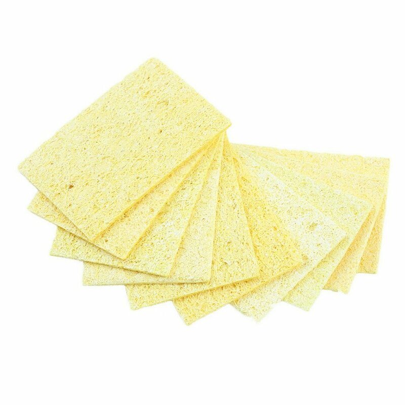 Cleaning Sponge Heatstable Thick Welding Electric Soldering Iron Cleaning Sponge Yellow Clean Tool High Temperature Enduring