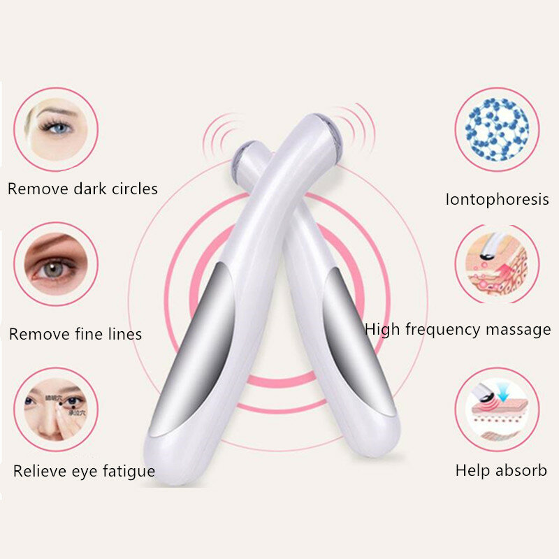 Portable Mini Electric Eye Massage Pen Device Dark Circle Facials Vibration Thin Face Magic Stick Anti Wrinkle Eye Care 20#42