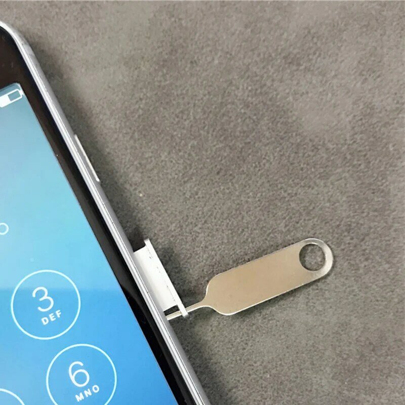 10 Buah Alat Pelepas Pin Baki Kartu Sim Ramping Alat Pembuka Jarum Ejektor untuk Sebagian Besar Kartu Sim Ponsel Pintar Aksesori Setelan DJA88