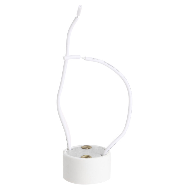 Enchufe GU10 para bombilla LED, soporte para lámpara halógena, Base, conector de cable de cerámica