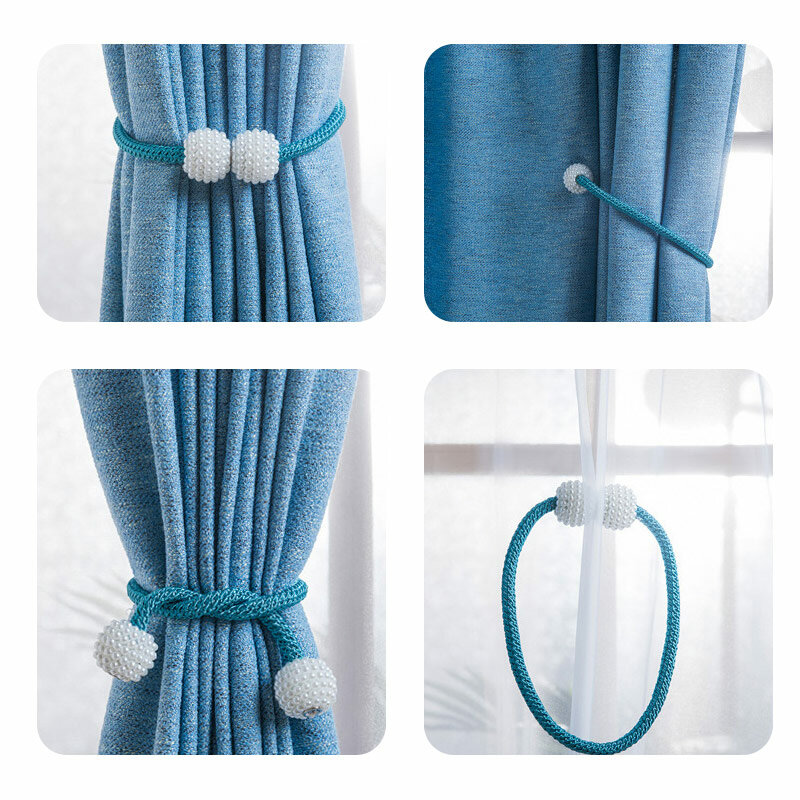Clip magnético de perla para cortina, accesorios para decoración del hogar, 1 unidad