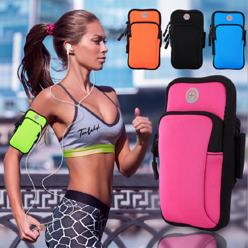 Universele 6 "Hardlooparmband Telefoon Case Houder Hoge Kwaliteit Phone Bag Jogging Fitness Gym Arm Band Voor Iphone Samsung huawei