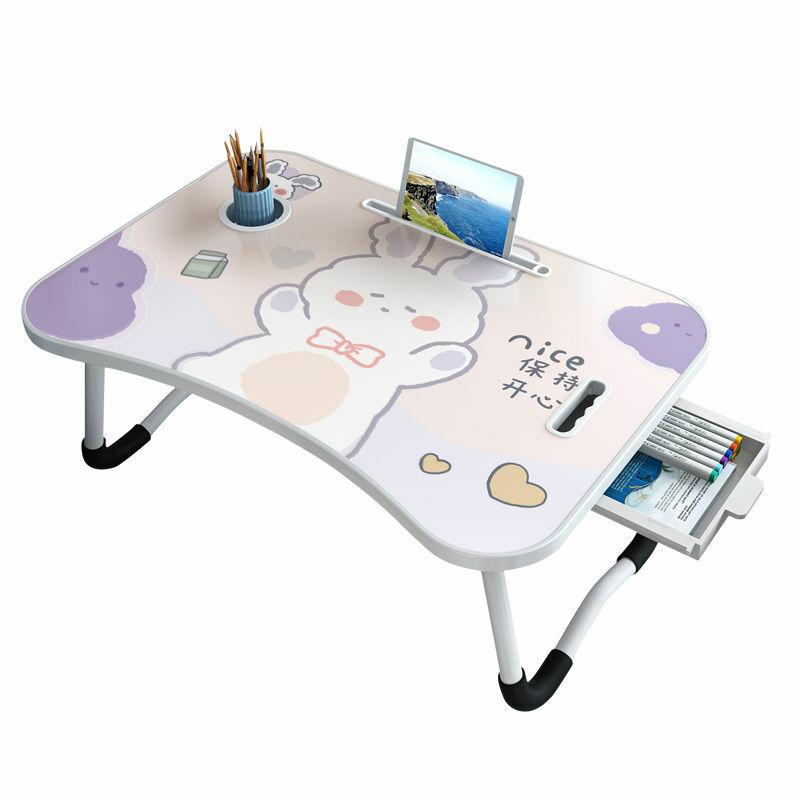 Bureau d'ordinateur portable pour chambre à coucher, bureau d'étude pour dortoir étudiant, table simple pour enfants, petite table paresseuse