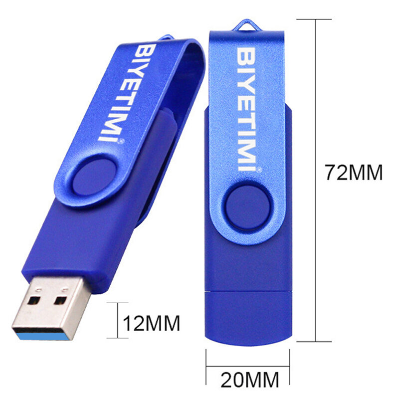 Biyetimi – clé USB type-c 128 pour téléphone et pc, support à mémoire de 16gb 32gb 64gb 3.0 gb, lecteur Flash
