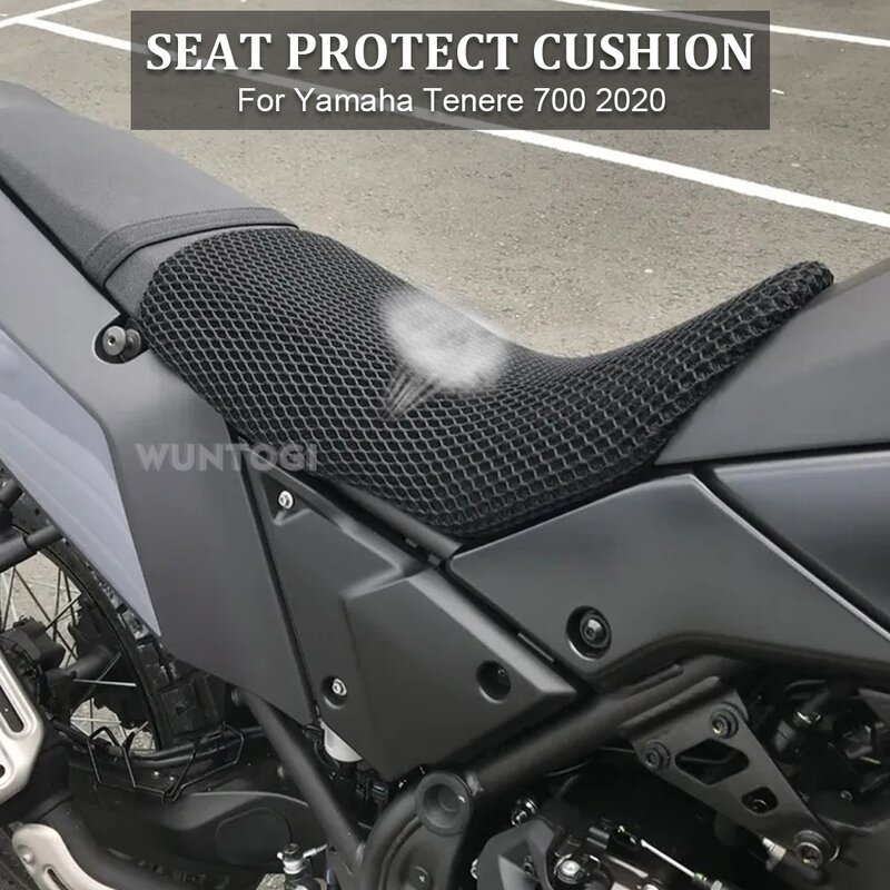 Proteção da motocicleta almofada de assento capa para yamaha tenere 700 t7 t700 tenere 700 2020 tecido sela assento capa