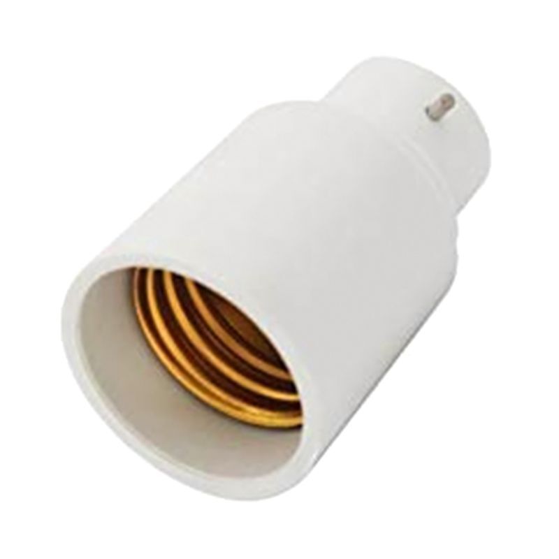 B22 para e27 adaptador de lâmpada de luz conector base de luz parafuso lâmpada soquete chama retardador durável não elétrico vazamento
