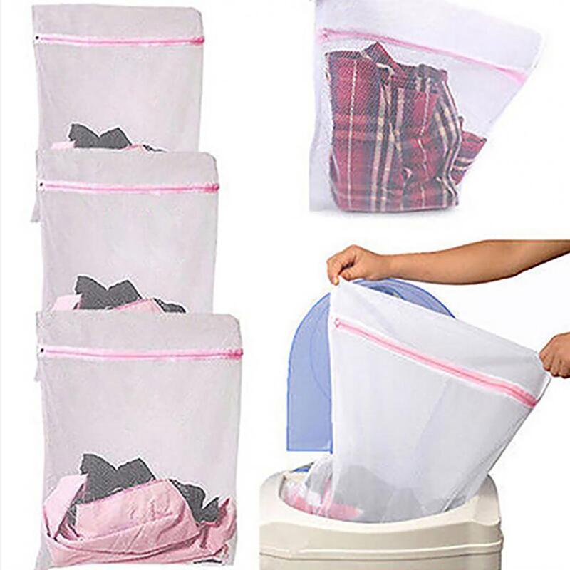 3 taglie borsa per biancheria lavatrice per la casa reggiseno intimo rete a rete grande capacità cerniera custodia custodia borsa per vestiti sporchi