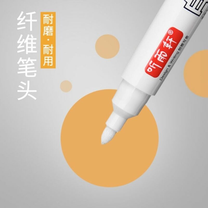 3/5Pcs สีขาวเครื่องหมายปากกาปากกาปากกาขนาดใหญ่สีดำหนาไม่ซีดจาง Site Express Coding Marker
