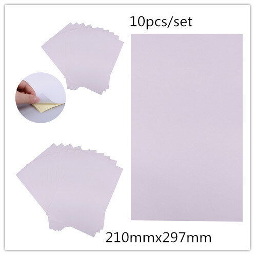10 teile/satz A4 matt druckbare white self adhesive aufkleber papier Iink für büro 210mm x 297mm