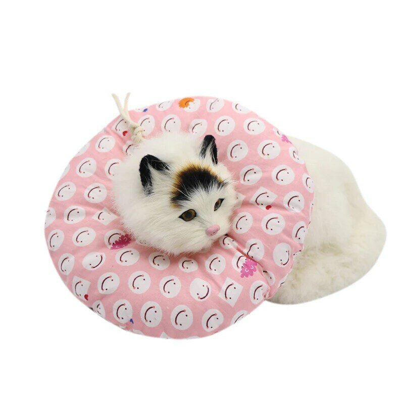 Мягкий головной убор Elizabeth Circle Cat с защитой от укусов и царапин, стерилизация для кошек и собак, Круглый хлопковый ошейник для домашних живот...