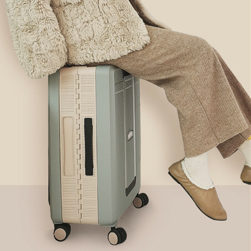 Чехол для чемодана на колесиках, складной, с кодовым замком, 24 дюйма