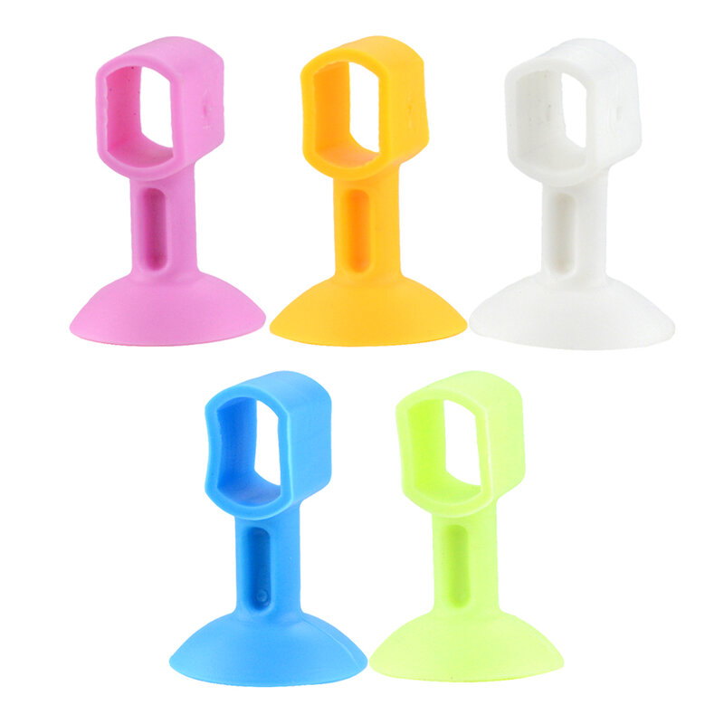 Cinco tirador de puerta de color Anti-colisión Puerta de silicona succión Puerta de baño táctil de goma Tope de puerta de plástico