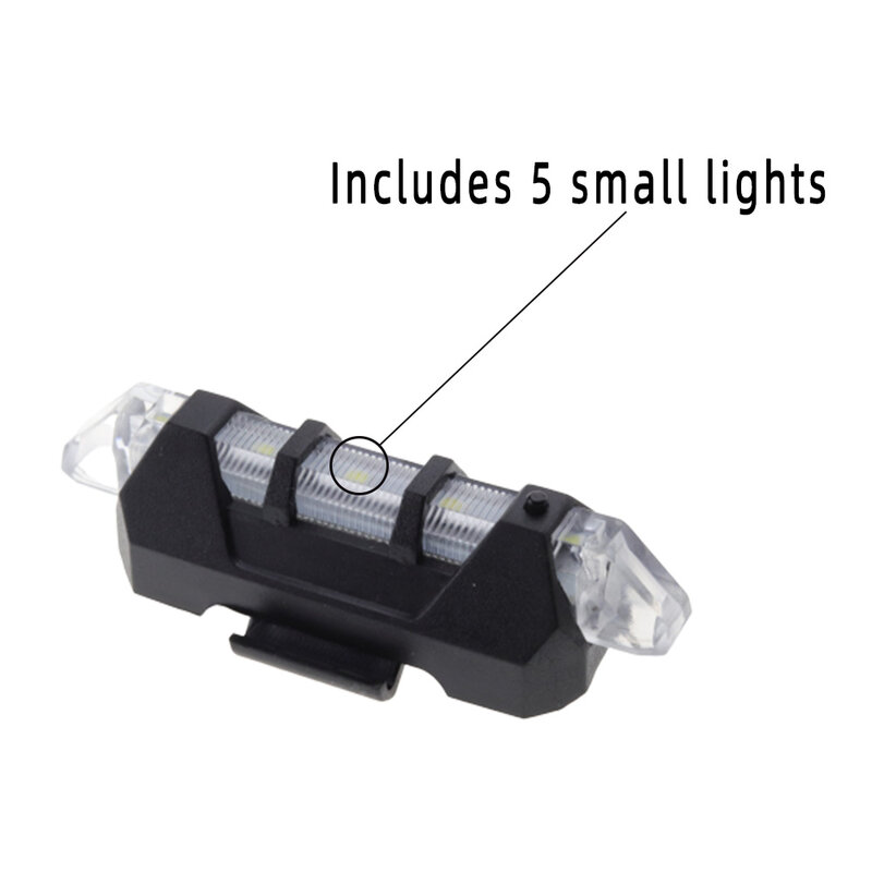 Latarka LED przenośne światło ostrzegawcze bezpieczeństwo jazda na rowerze światła rowerowe 4 tryby oświetlenia USB ładowanie zewnętrzna wodoodporna lampa rowerowa