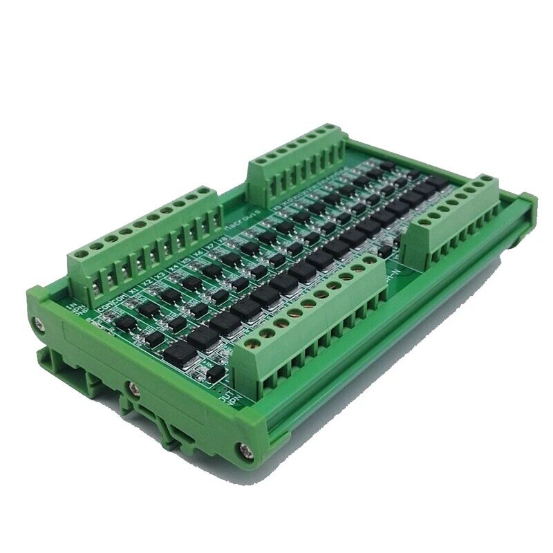 16 채널 PLC 앰프 보드 옵토 커플러 절연 보드 솔리드 스테이트 릴레이 모듈 비접촉식 솔레노이드 밸브 드라이브 NPN PNP