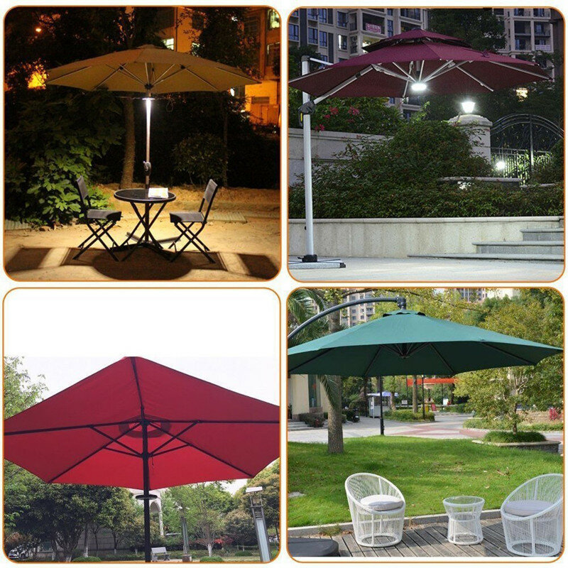 28 светодиодный портативный наружный тент, фонарь для кемпинга, светодиодный зонтик, лампа для пляжа, сада, террасы, зонтик