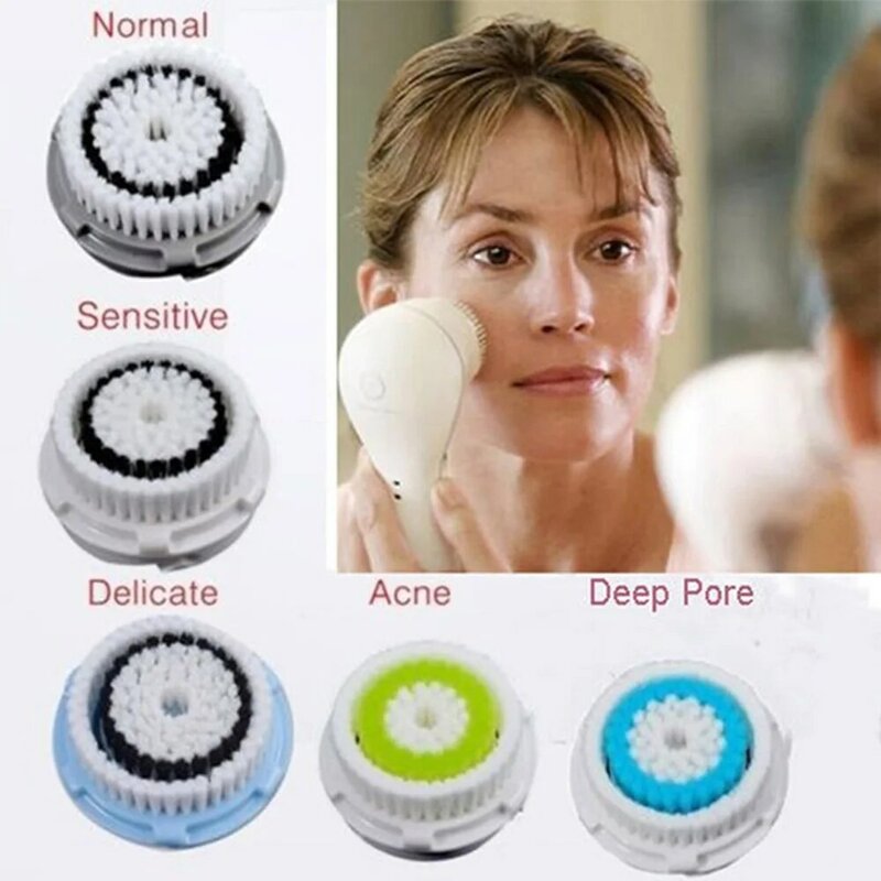 1PC Facial Ultrasonic Cleansing Brush Head Sonic Replacement Head for SMART PRO ARIA Fit PLUS Mia 1 Mia 2 & 3 Acne Deep Pore