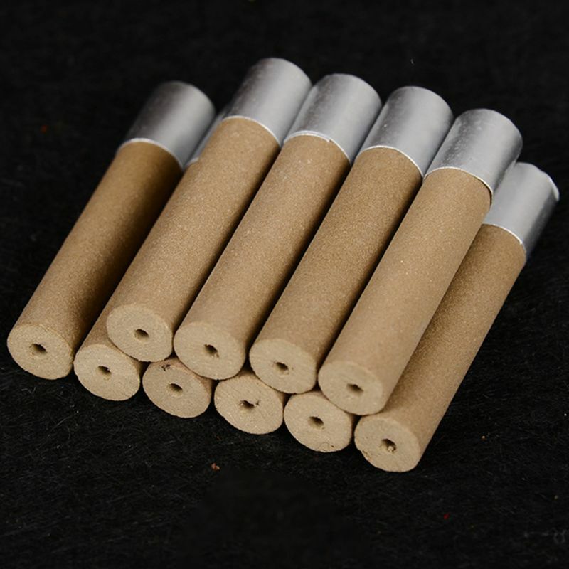 10Pcs/Box 35x7mm Five Years Old Thick Moxa Rolls Chinese Traditional Roller Stick Burner With Foil Moxibustion Acupuncture Massa